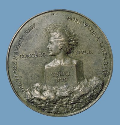 Portrait Medallion of Erasmus, Reverse Depicting a Head of Terminus, 1519 by Quentin Massys or Metsys